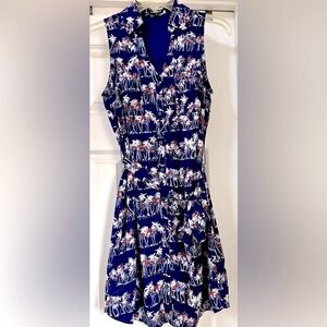 Express Sleeveless Button Down Shirt-Dress